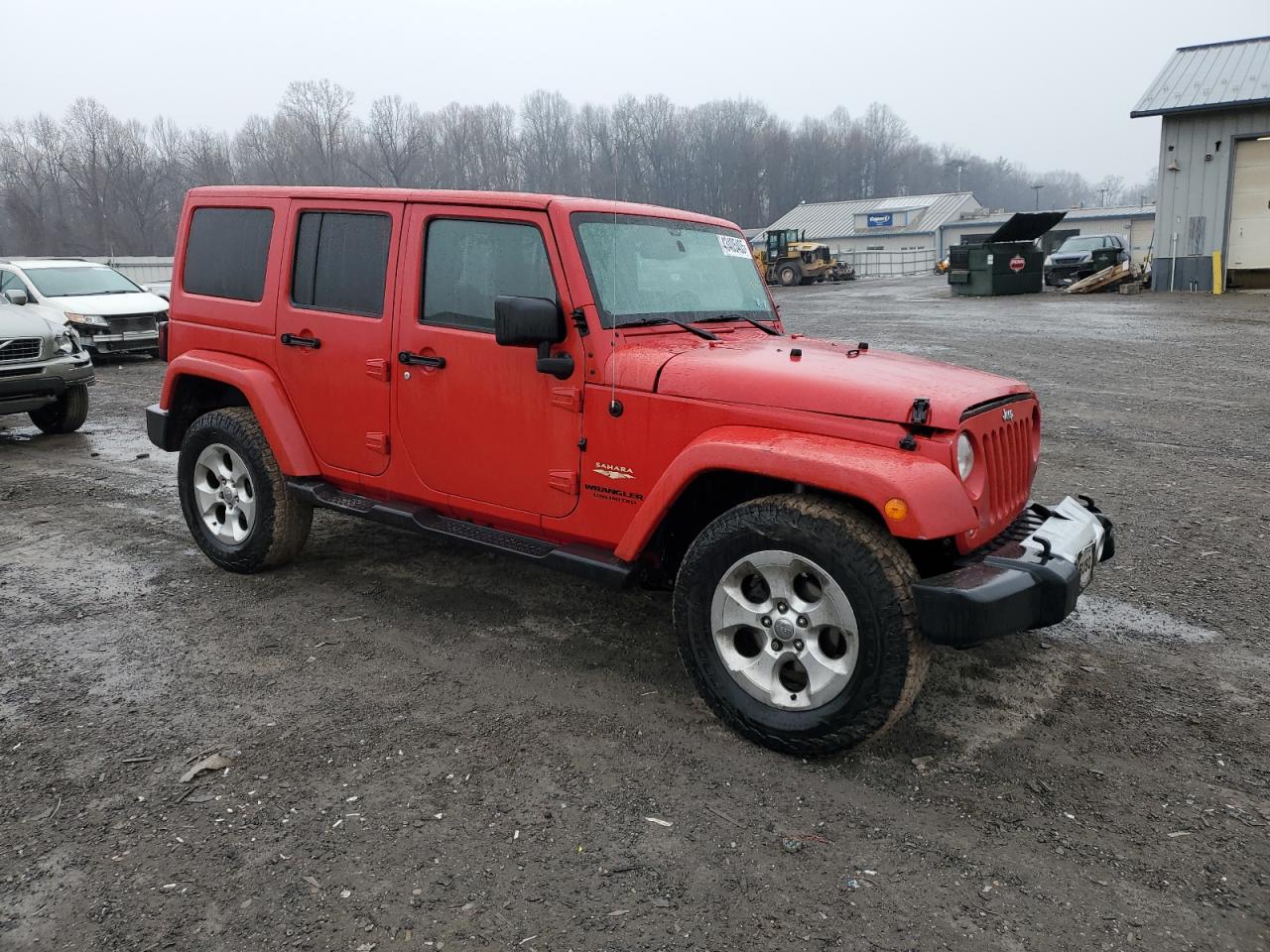 2014 Jeep Wrangler VIN 1C4BJWEG7EL163698 Copart auction photo, front end damage thumbnail 4