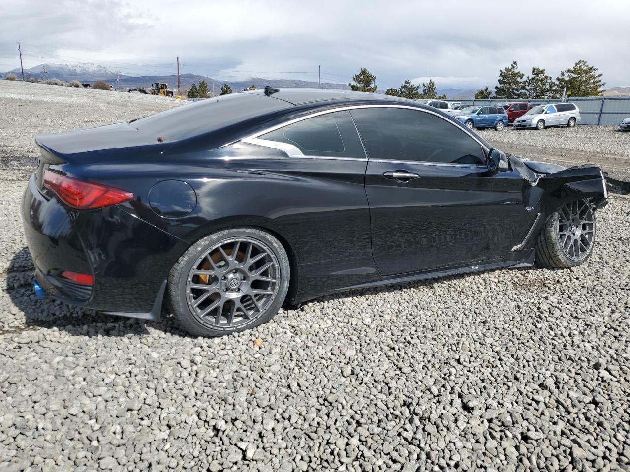 2017 Infiniti Q60 VIN JN1EV7ELXHM551952 Copart auction photo, front end damage thumbnail 3