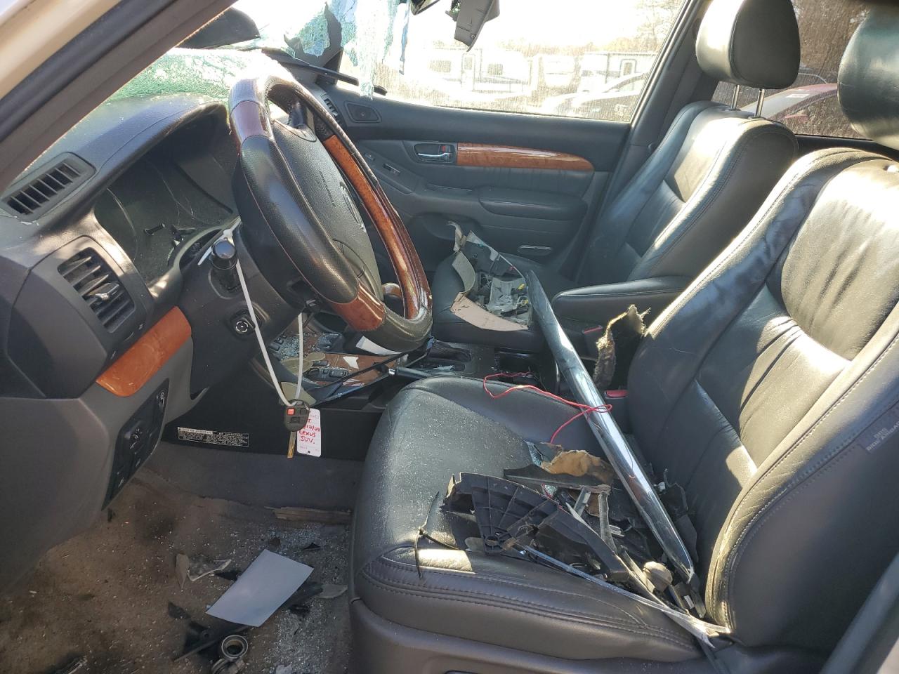2003 Lexus GX VIN JTJBT20X530010873 Copart auction photo, top/roof / rear end damage thumbnail 7