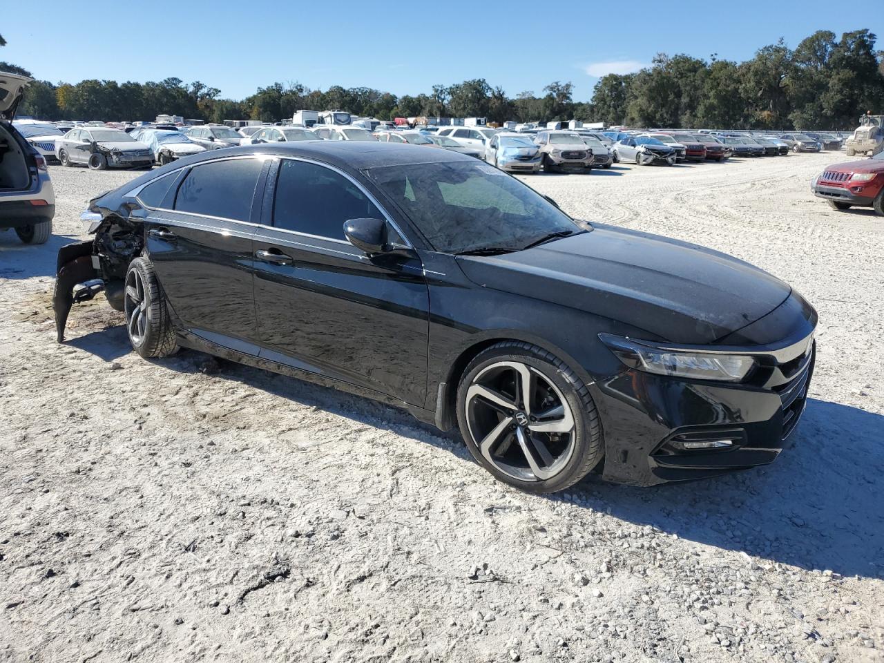 2019 Honda Accord VIN 1HGCV2F32KA014086 Copart auction photo, rear end / side damage thumbnail 4