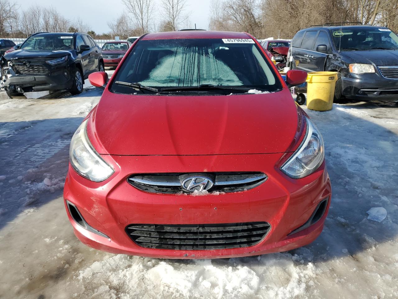 2015 Hyundai Accent VIN KMHCT5AE3FU224047 Copart auction photo, mechanical / rear end damage thumbnail 5
