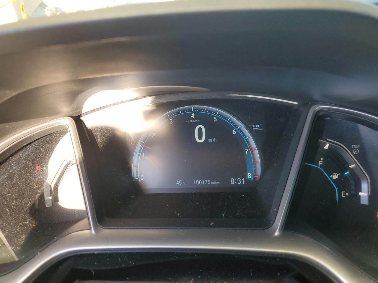 2016 Honda Civic VIN 19XFC2F7XGE016077 Copart auction photo, front end damage thumbnail 9