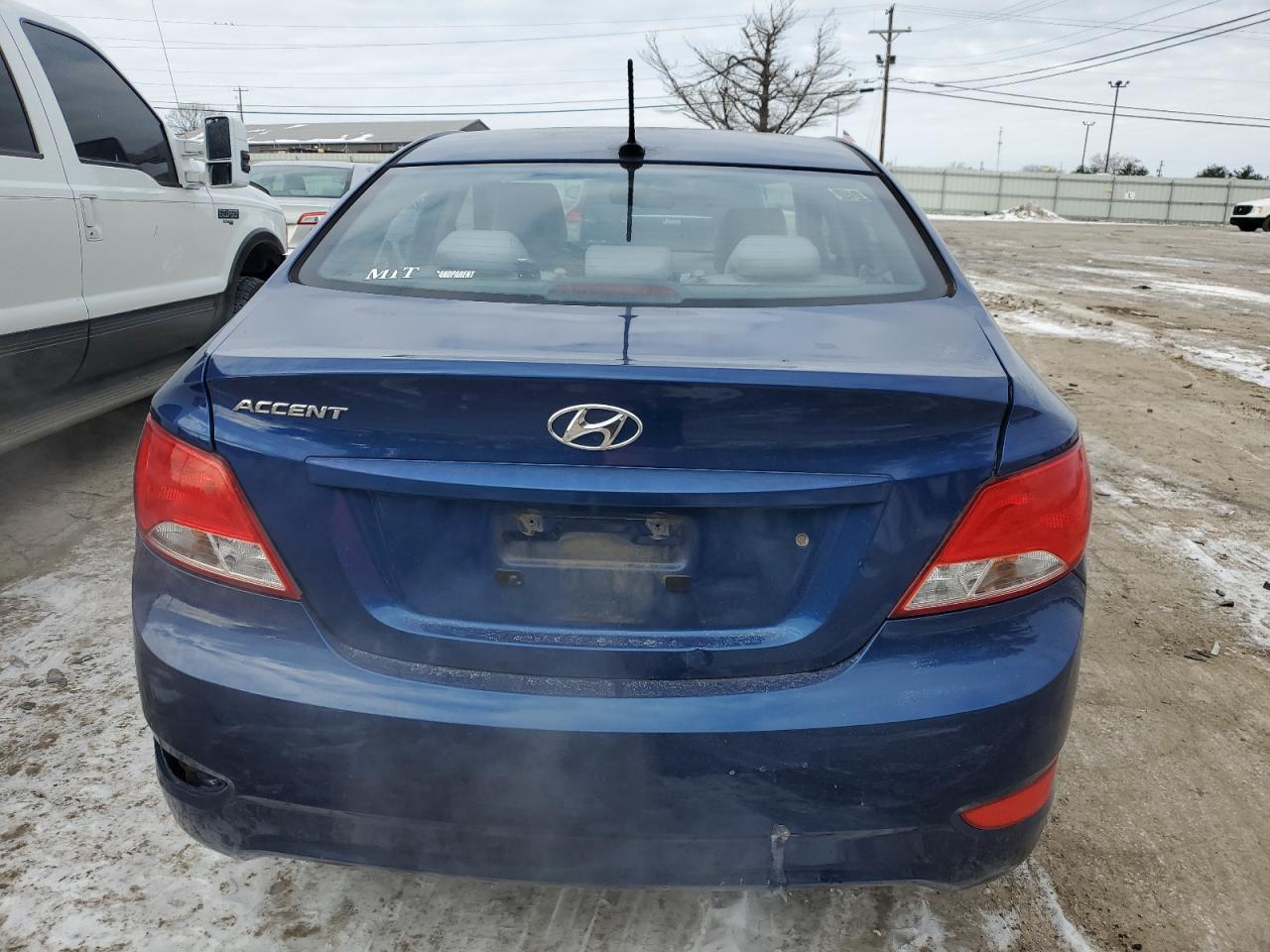 2016 Hyundai Accent VIN KMHCT4AEXGU064650 Copart auction photo, rear end damage thumbnail 6