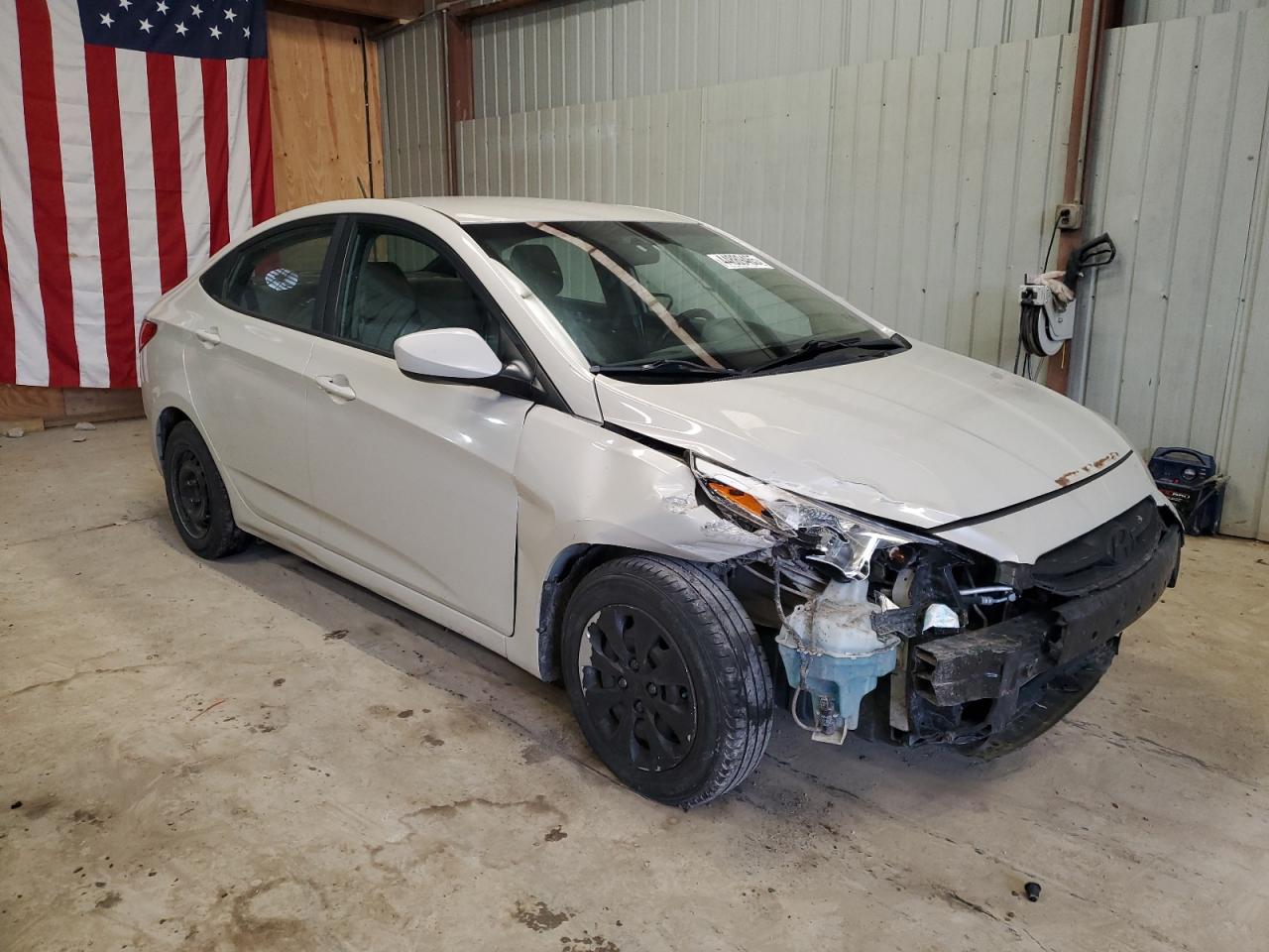 2016 Hyundai Accent VIN KMHCT4AE2GU003891 Copart auction photo, front end damage thumbnail 4