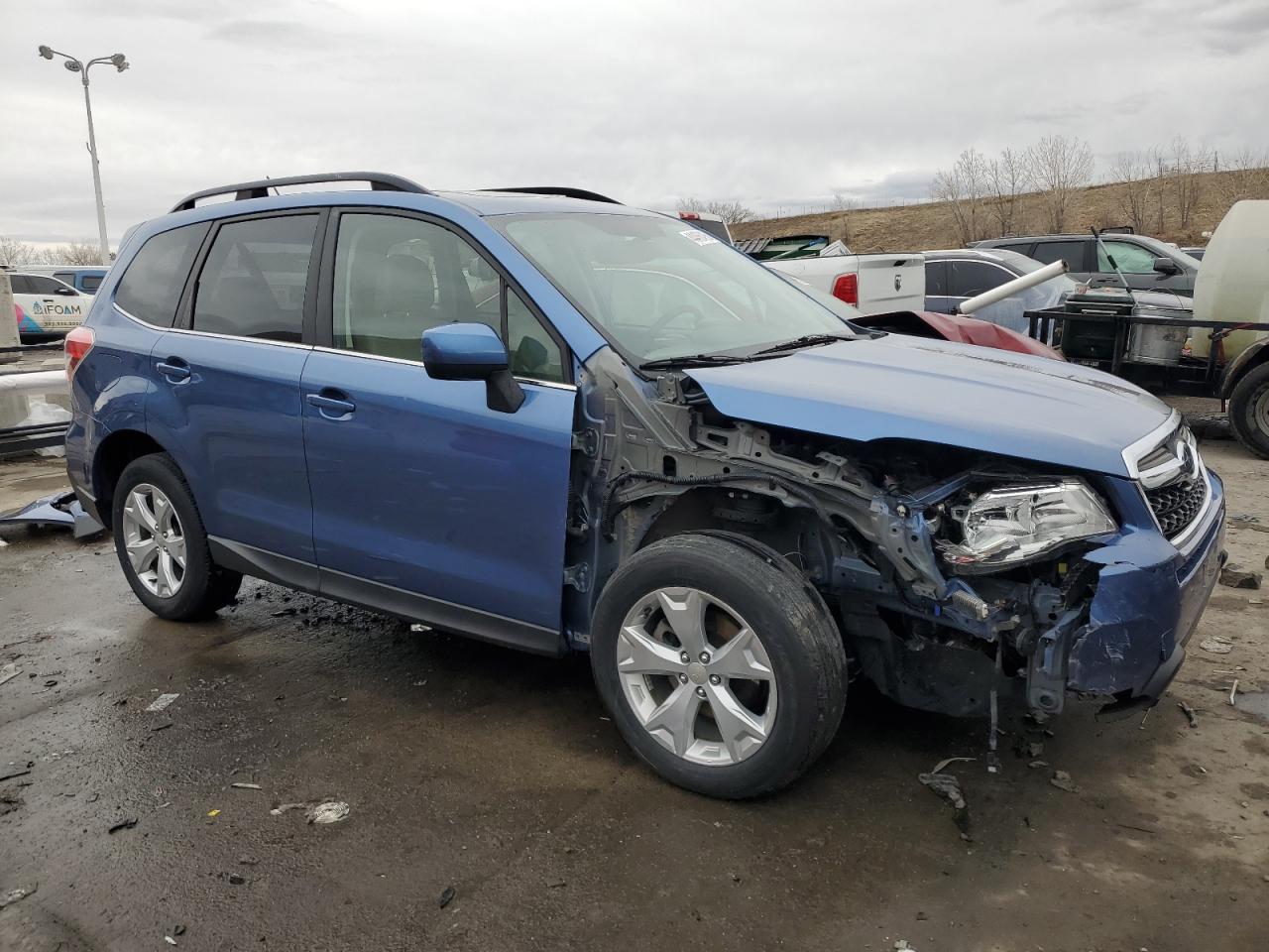 2015 Subaru Forester VIN JF2SJAHC7FH472069 Copart auction photo, front end / hail damage thumbnail 4
