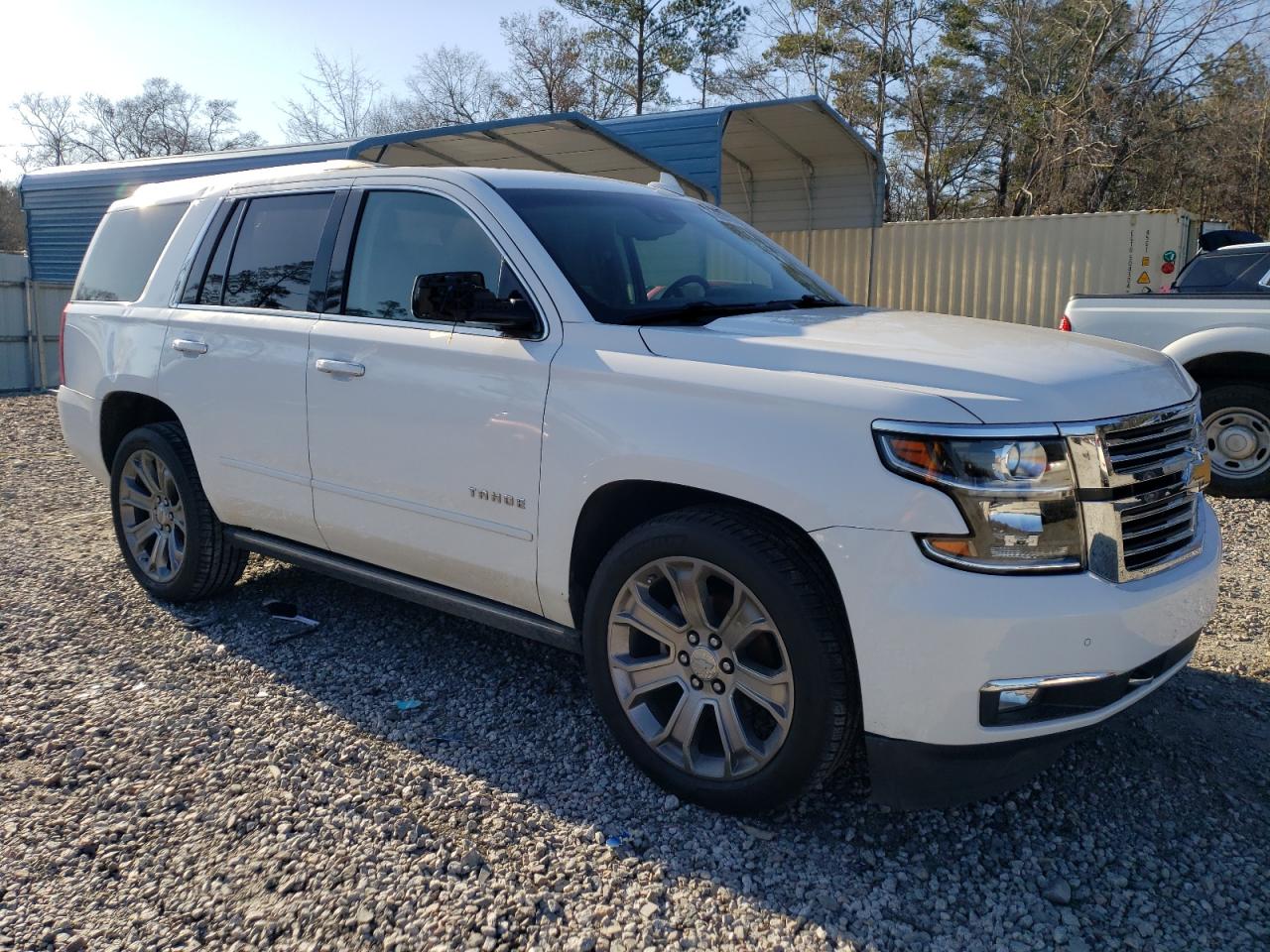 2015 Chevrolet Tahoe VIN 1GNSKCKC1FR691157 Copart auction photo, side / top/roof damage thumbnail 4