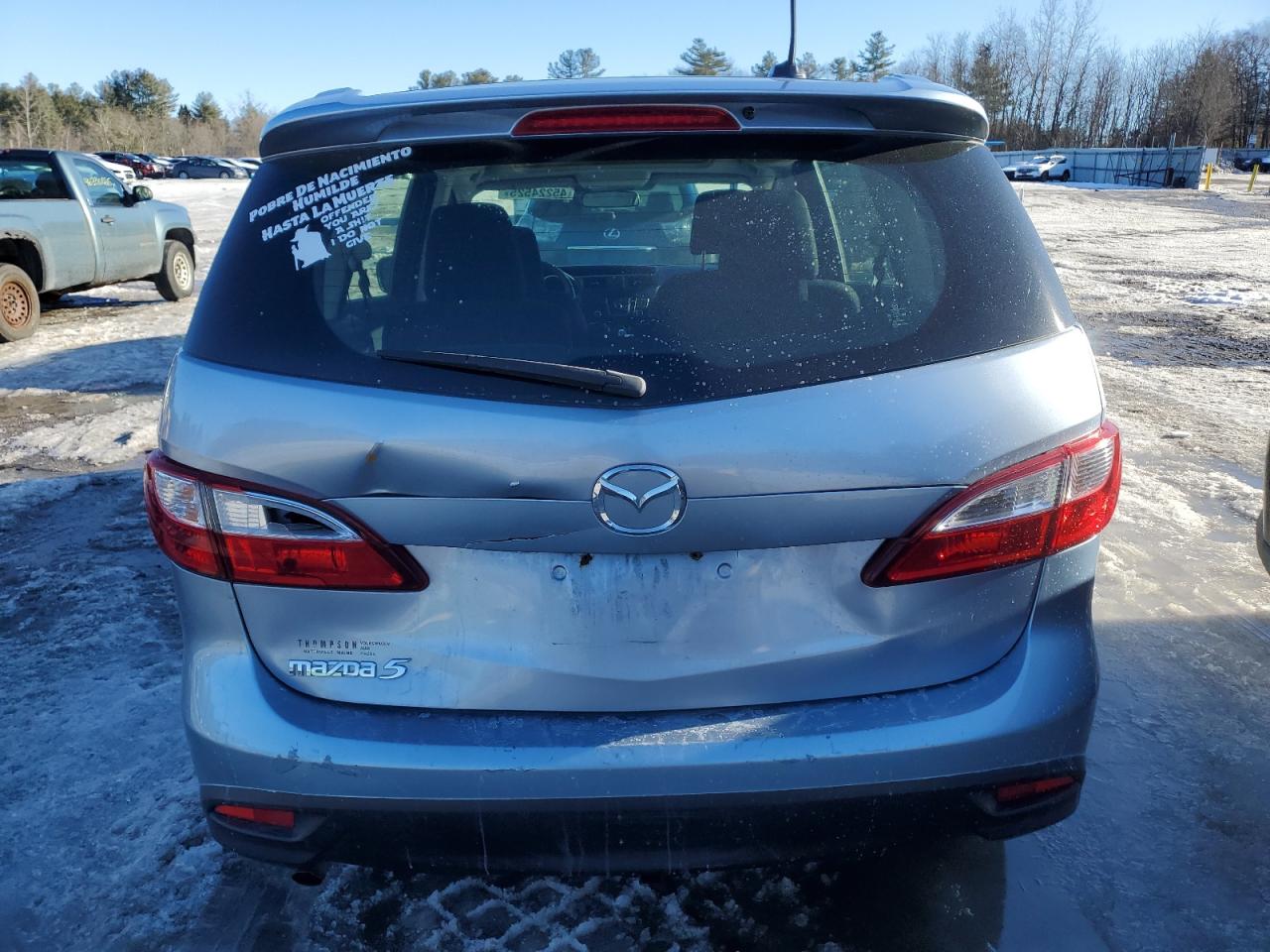 2012 Mazda 5 VIN JM1CW2CL8C0107718 Copart auction photo, front end damage thumbnail 6