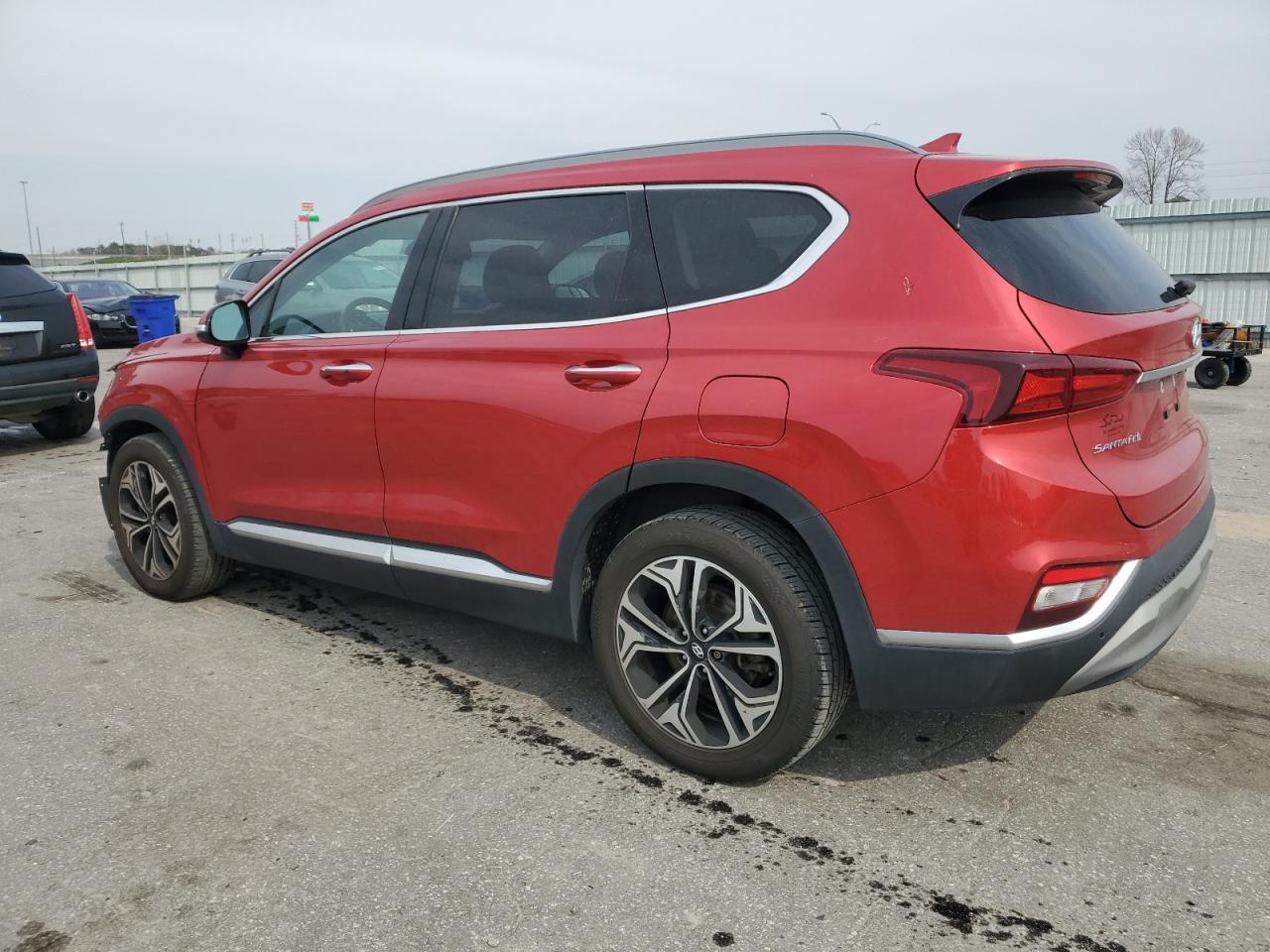 2020 Hyundai Santa Fe VIN 5NMS3CAA3LH195461 Copart auction photo, front end damage thumbnail 2