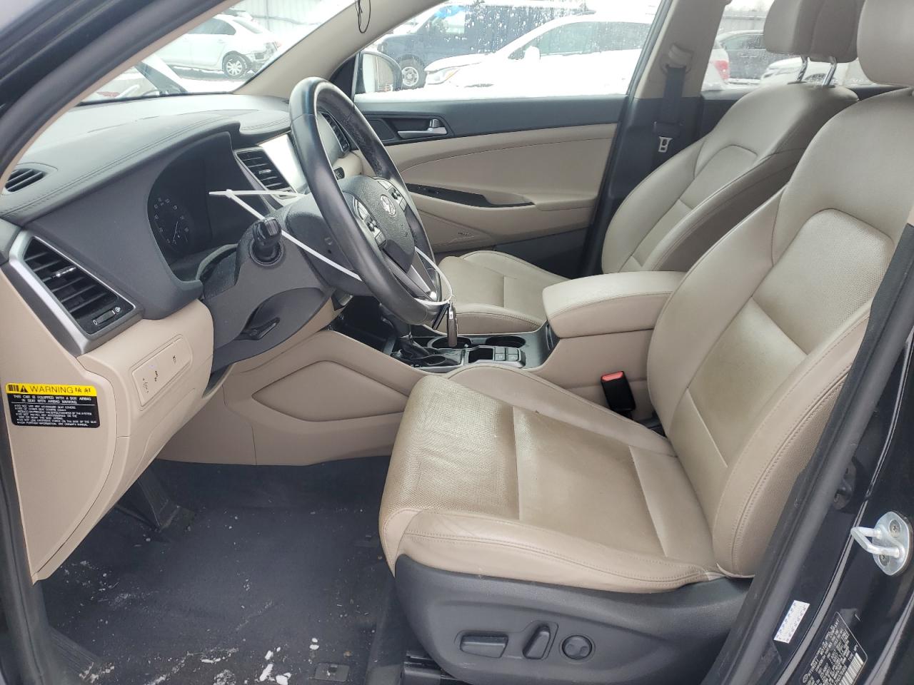 2017 Hyundai Tucson VIN KM8J33A47HU376466 Copart auction photo, front end / rear end damage thumbnail 7