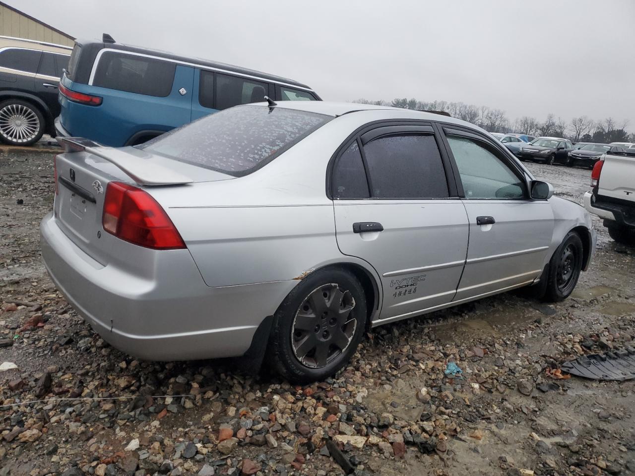 2001 Honda Civic VIN 2HGES26741H517784 Copart auction photo, front end damage thumbnail 3