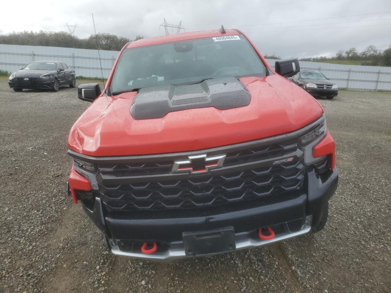 2022 Chevrolet Silverado VIN 3GCUDHEL5NG525985 Copart auction photo, front end / side damage thumbnail 5