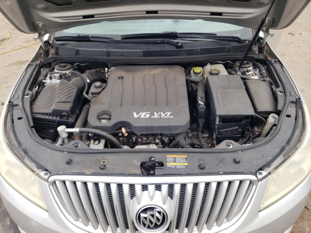 2010 Buick LaCrosse VIN 1G4GE5EV8AF318122 Copart auction photo, side / rear end damage thumbnail 12