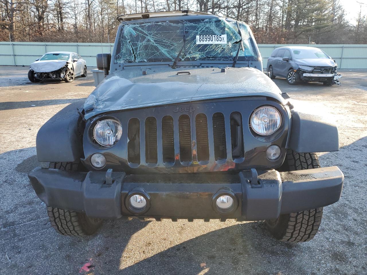 2014 Jeep Wrangler VIN 1C4AJWAG8EL257185 Copart auction photo, rollover / minor dent/scratches damage thumbnail 5