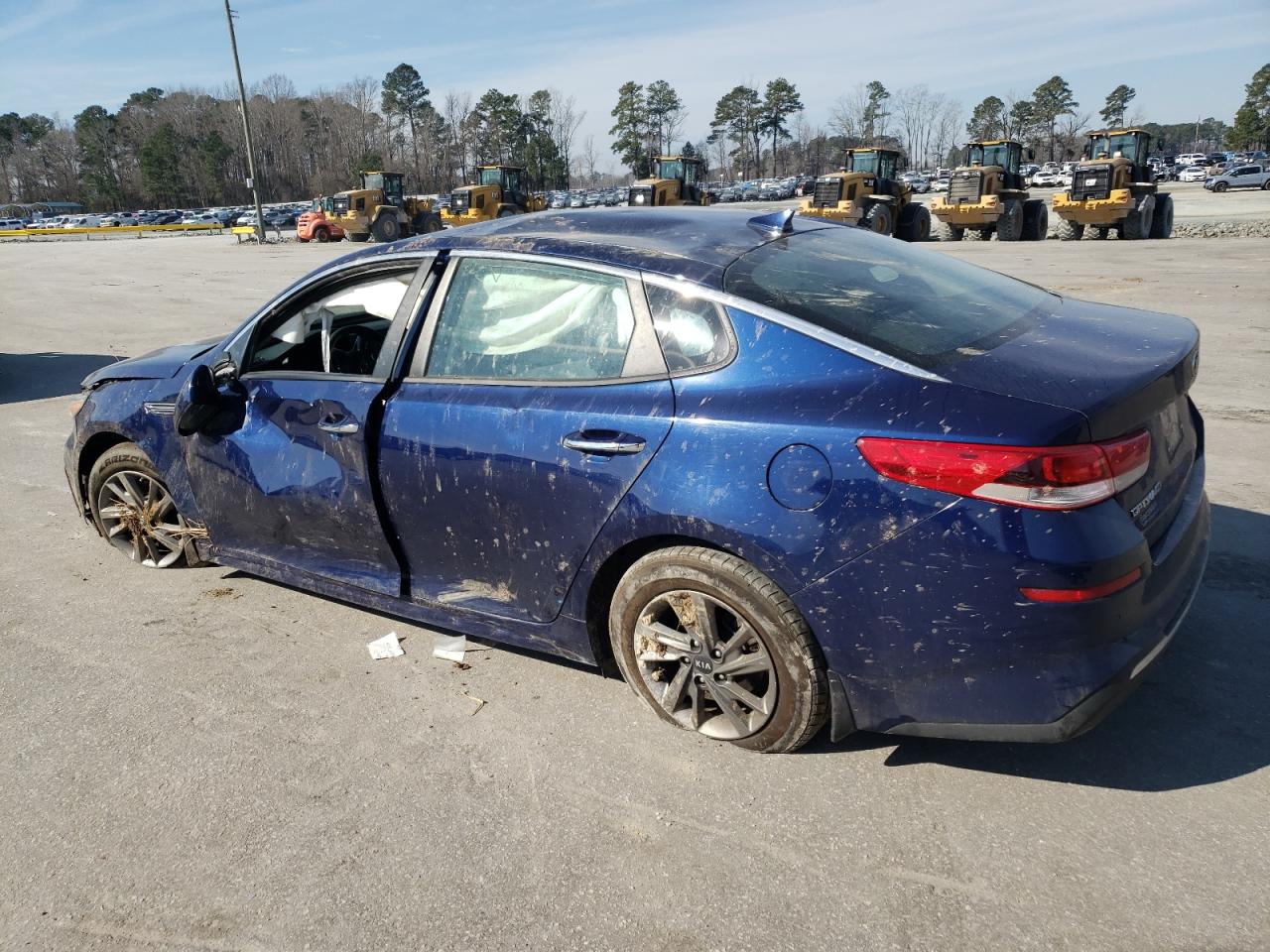 2019 KIA Optima VIN 5XXGT4L35KG337767 Copart auction photo, rollover damage thumbnail 2