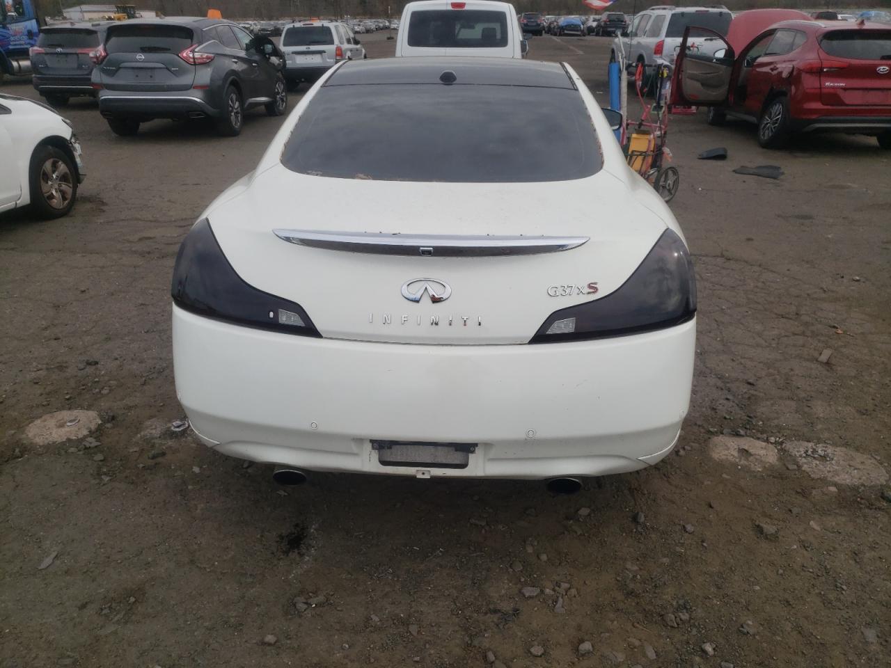2011 Infiniti G VIN JN1CV6EL7BM262813 Copart auction photo, front end damage thumbnail 6
