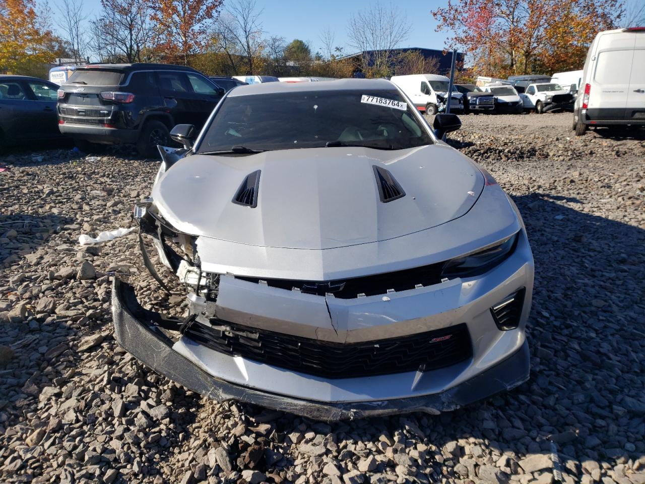 2018 Chevrolet Camaro VIN 1G1FH1R77J0158760 Copart auction photo, front end / side damage thumbnail 5