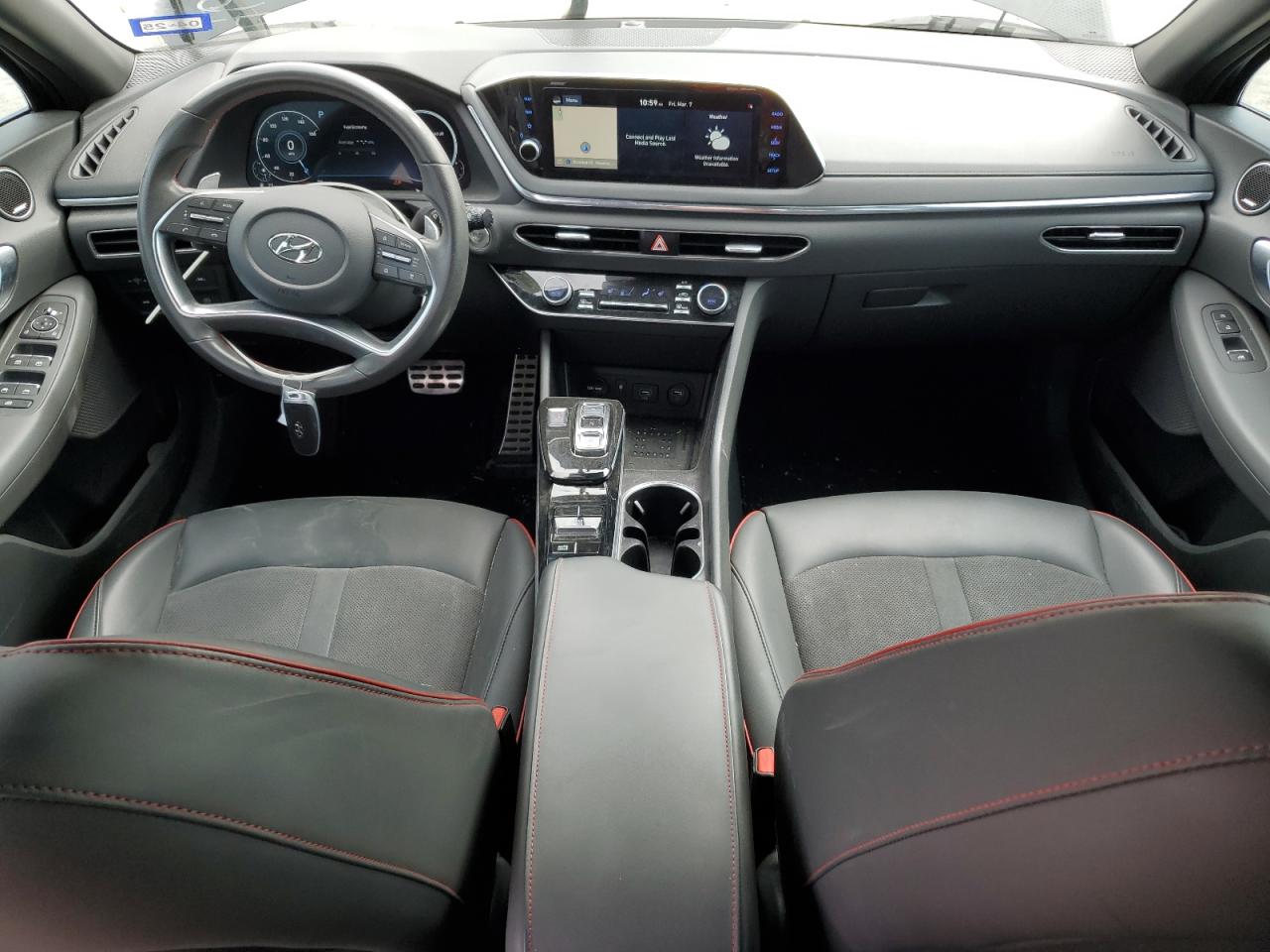 2021 Hyundai Sonata VIN 5NPEJ4J2XMH106927 Copart auction photo, front end / minor dent/scratches damage thumbnail 8