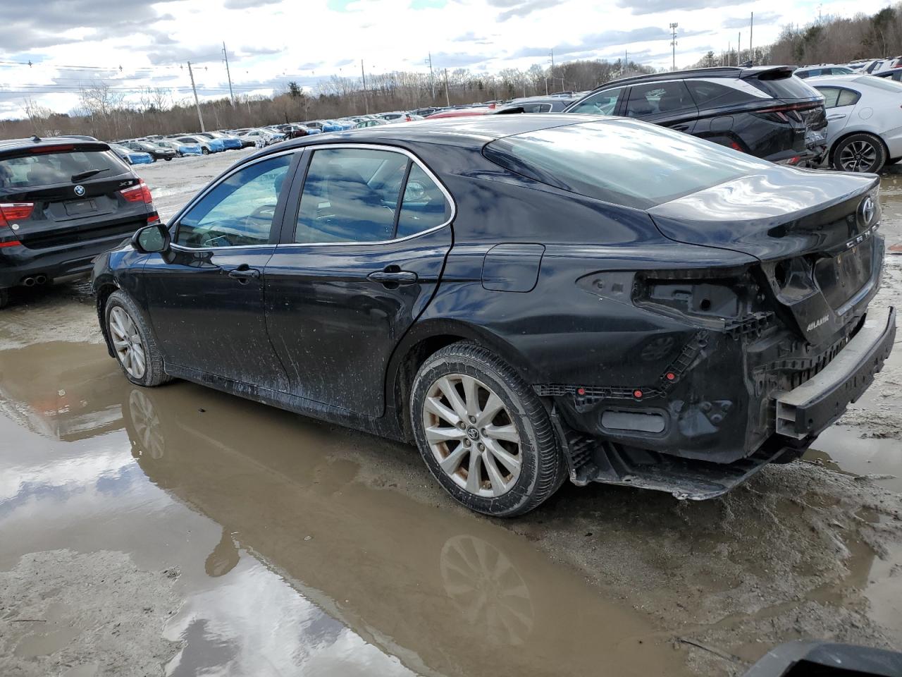 2018 Toyota Camry VIN 4T1B11HK8JU093759 Copart auction photo, front end / rear end damage thumbnail 2