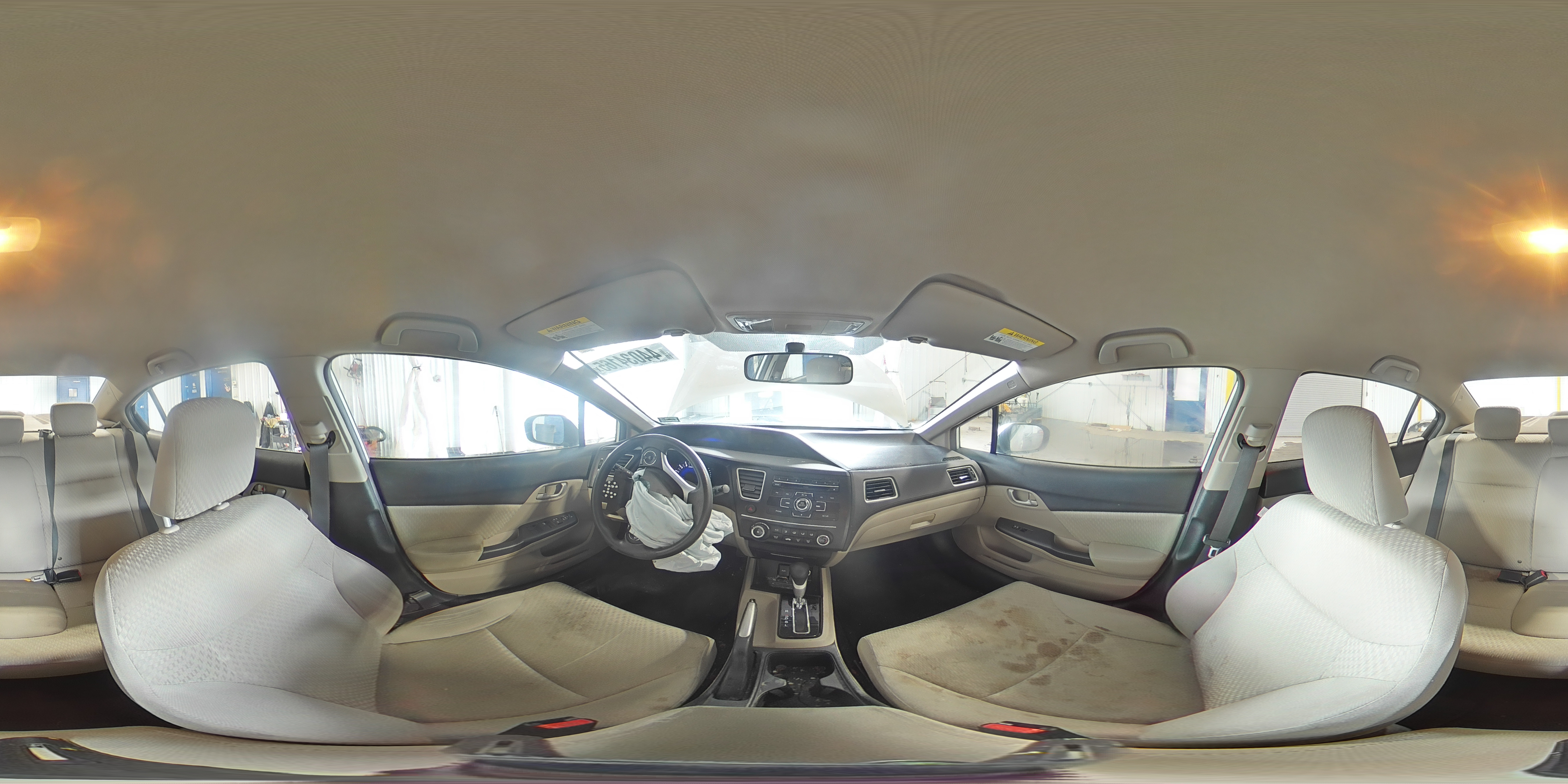 2014 Honda Civic VIN 19XFB2F57EE220897 Copart auction photo, front end / rear end damage thumbnail 15