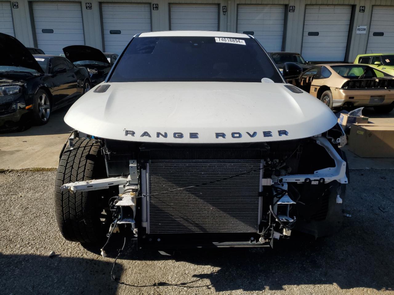 2018 Land Rover Range Rover VIN SALYL2RV3JA716710 Copart auction photo, front end / all over damage thumbnail 5
