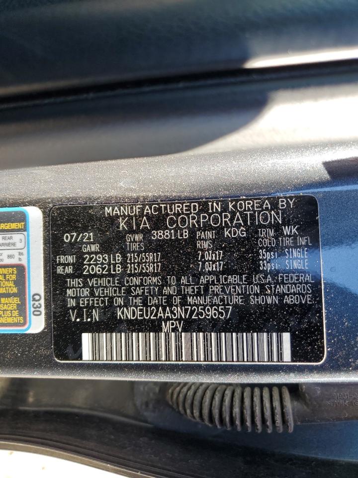 2022 KIA Seltos VIN KNDEU2AA3N7259657 Copart auction photo, rear end / minor dent/scratches damage thumbnail 15