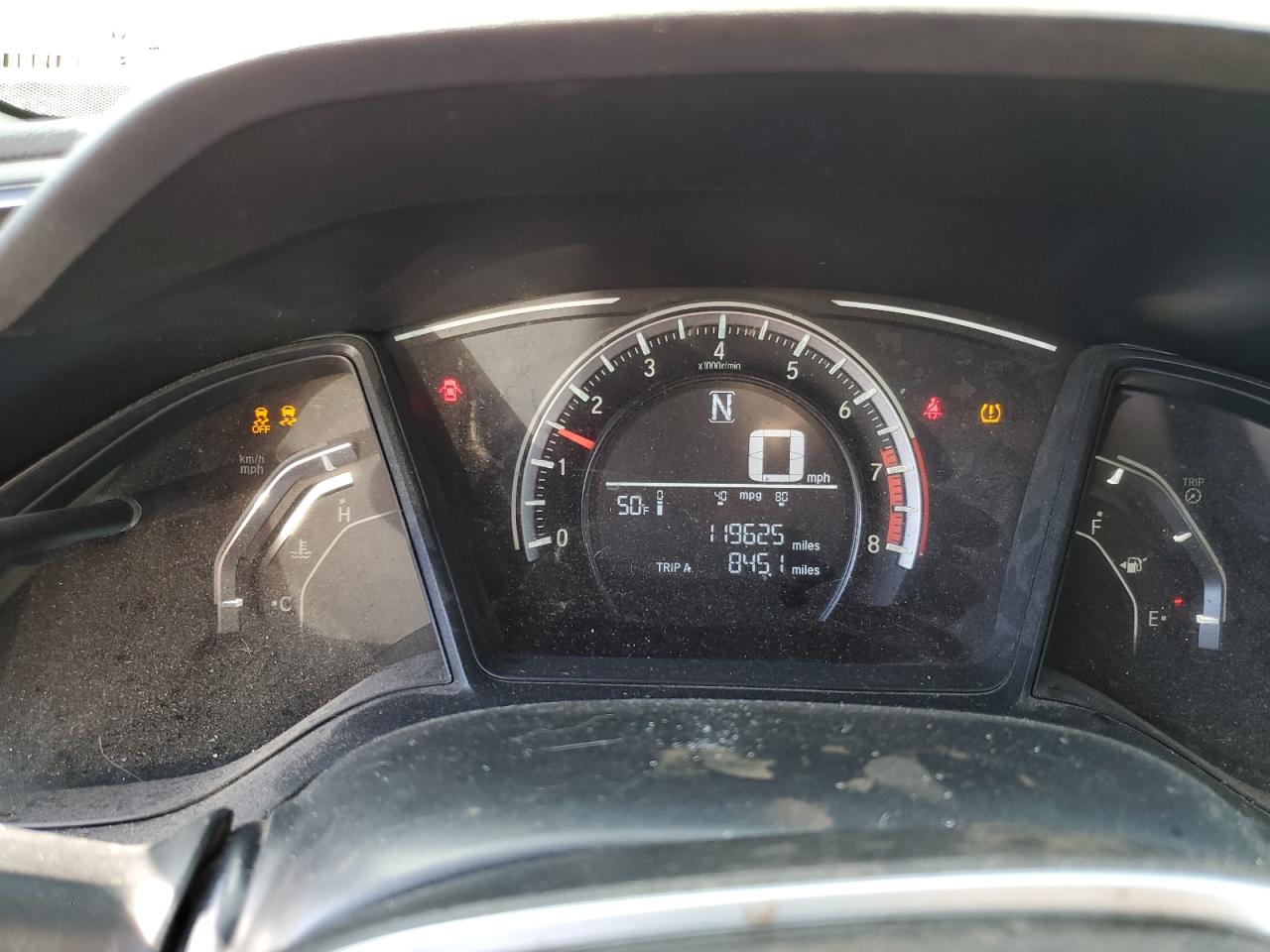 2017 Honda Civic VIN 19XFC2F56HE055717 Copart auction photo, rear end damage thumbnail 9