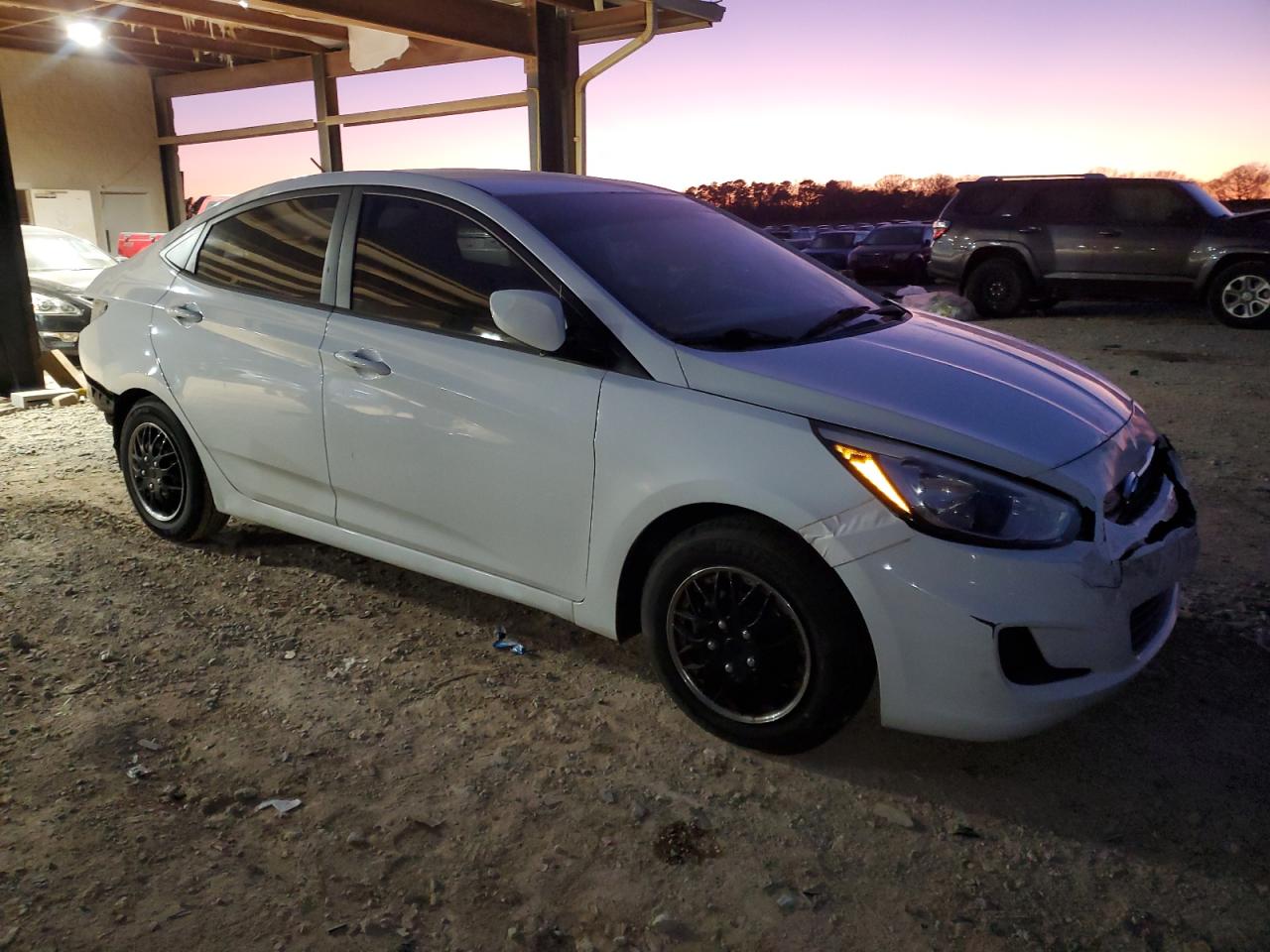 2015 Hyundai Accent VIN KMHCT4AE5FU801428 Copart auction photo, rear end damage thumbnail 4