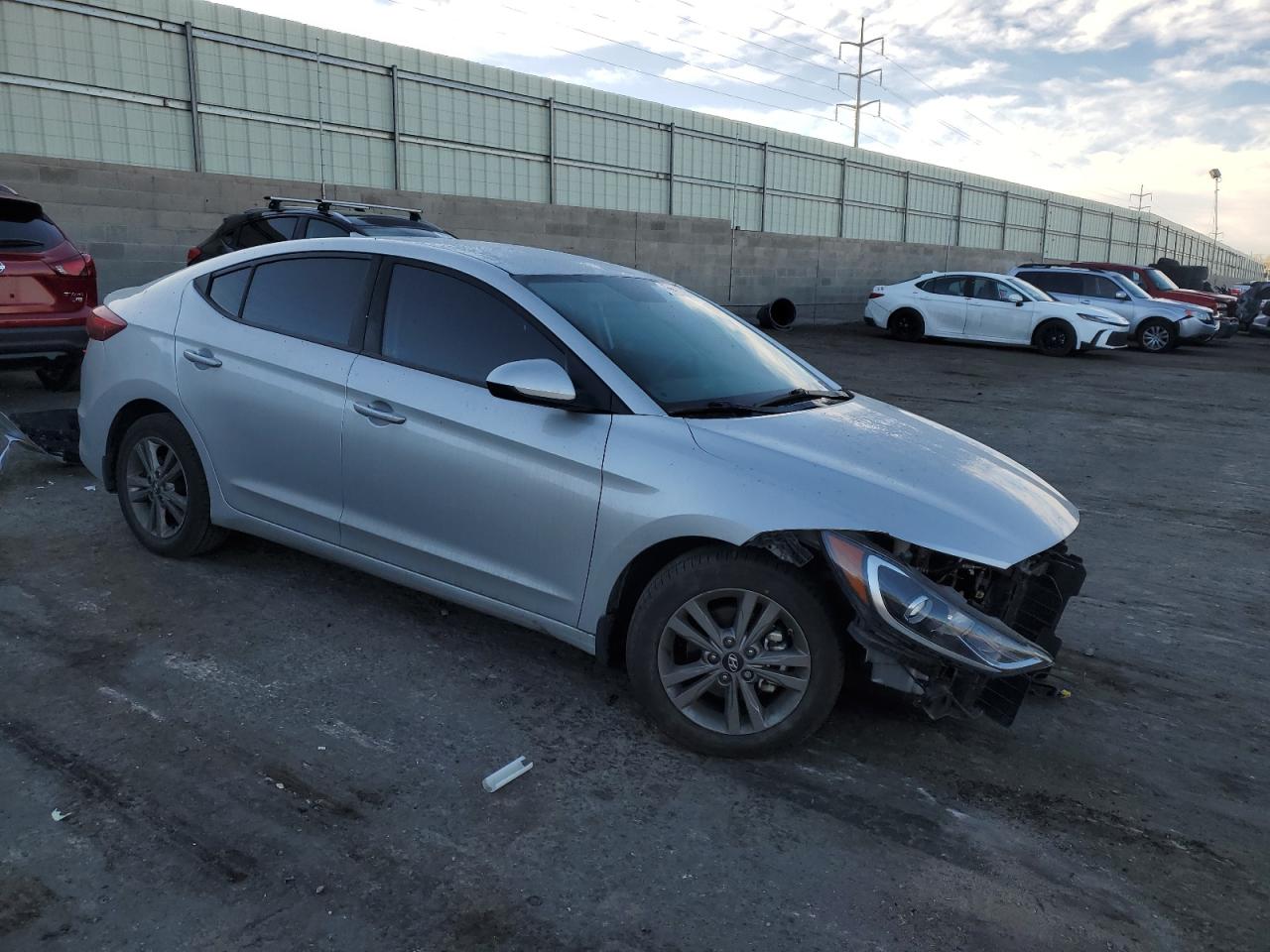 2018 Hyundai Elantra VIN 5NPD84LF8JH252133 Copart auction photo, front end damage thumbnail 4