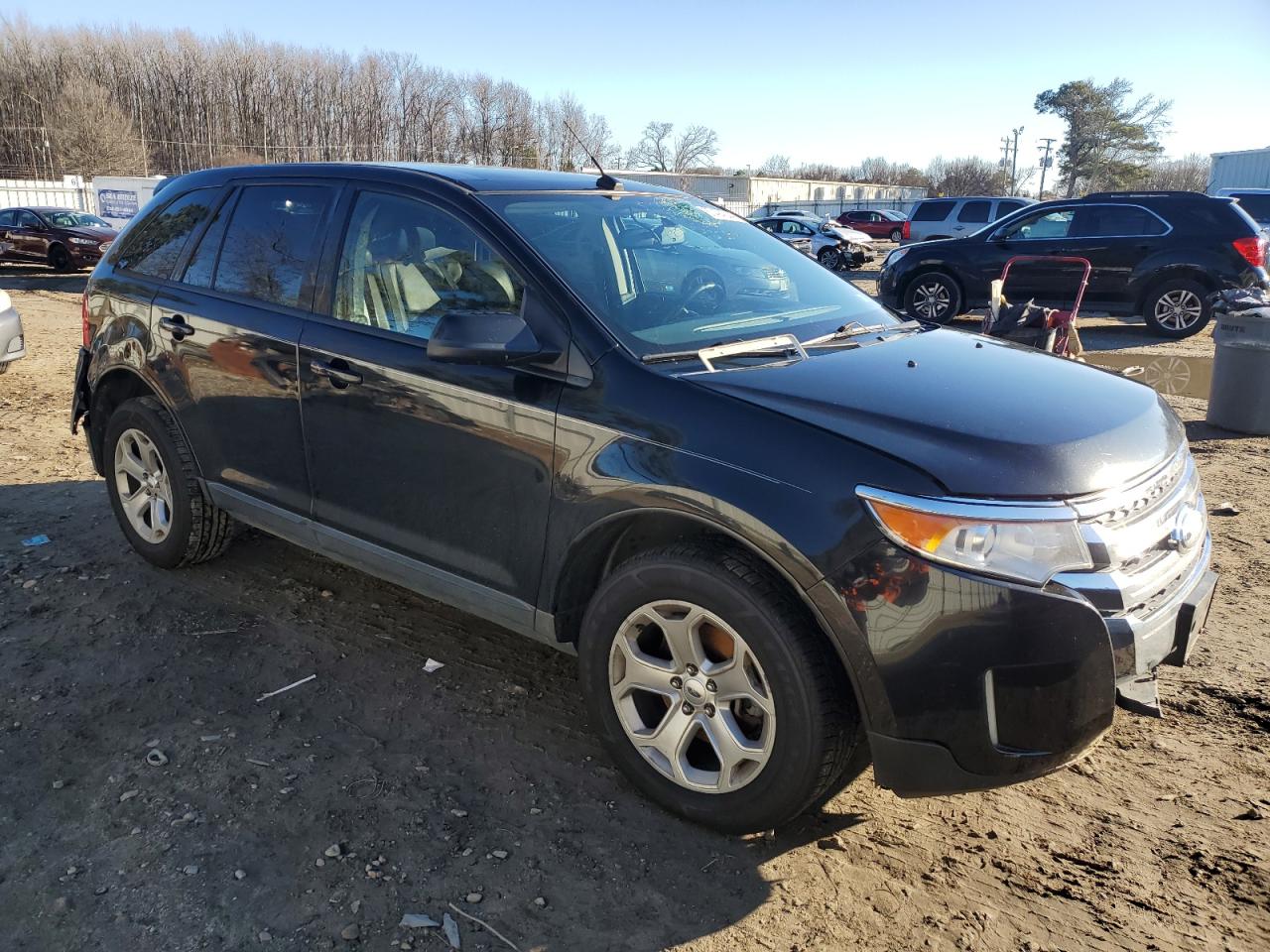 2014 Ford Edge VIN 2FMDK4JC1EBB59610 Copart auction photo, all over damage thumbnail 4