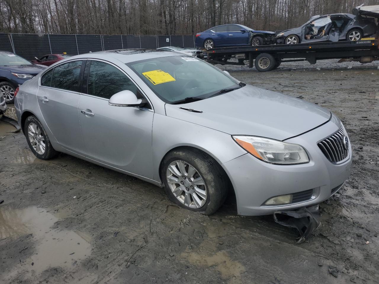 2013 Buick Regal VIN 2G4GR5ER2D9244894 Copart auction photo, rear end damage thumbnail 4