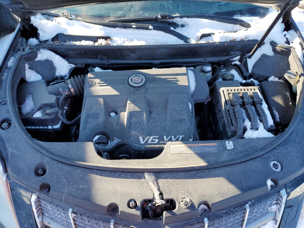 2011 Cadillac SRX VIN 3GYFNFEY2BS630816 Copart auction photo, front end / undercarriage damage thumbnail 11
