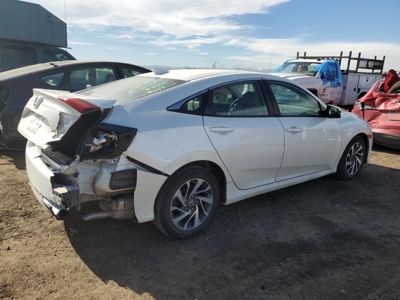 2017 Honda Civic VIN 19XFC2F76HE075144 Copart auction photo, rear end damage thumbnail 3