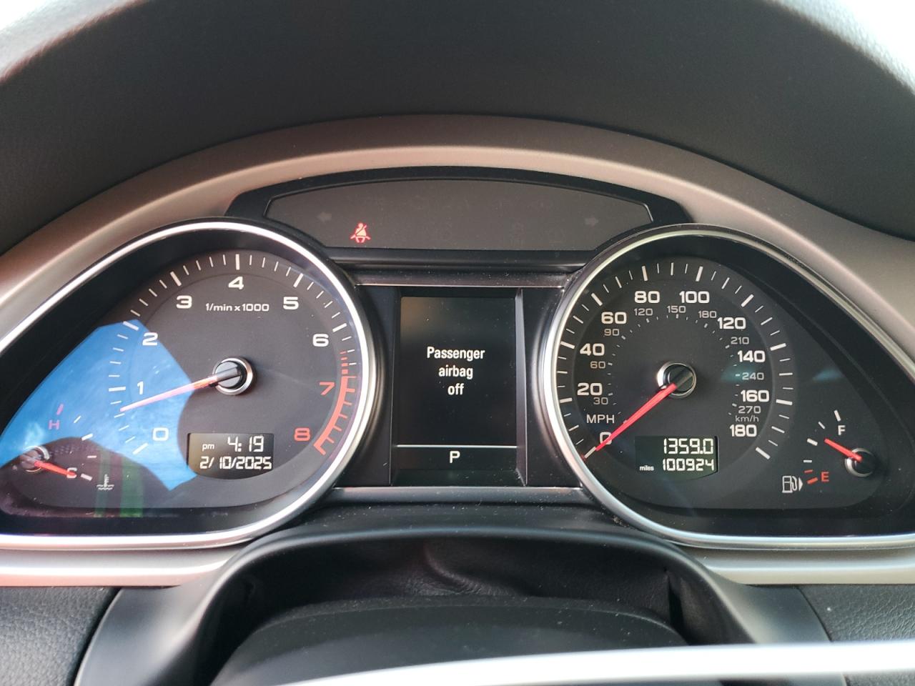 2014 Audi Q7 VIN WA1DGAFE7ED020939 Copart auction photo, front end damage thumbnail 9