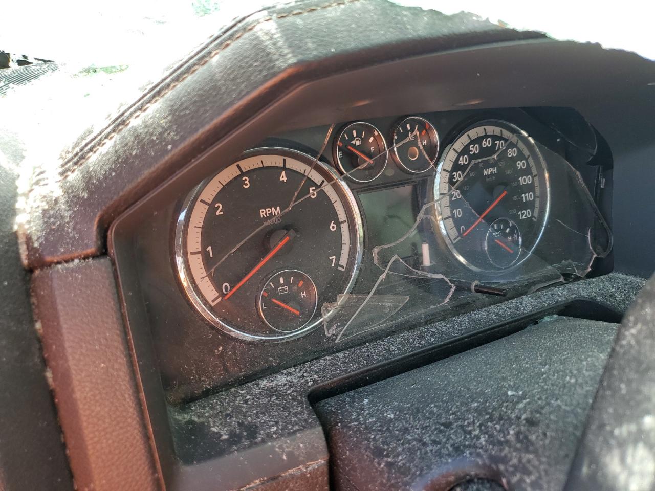 2011 Dodge RAM VIN 1D7RB1GT7BS656930 Copart auction photo, top/roof damage thumbnail 9