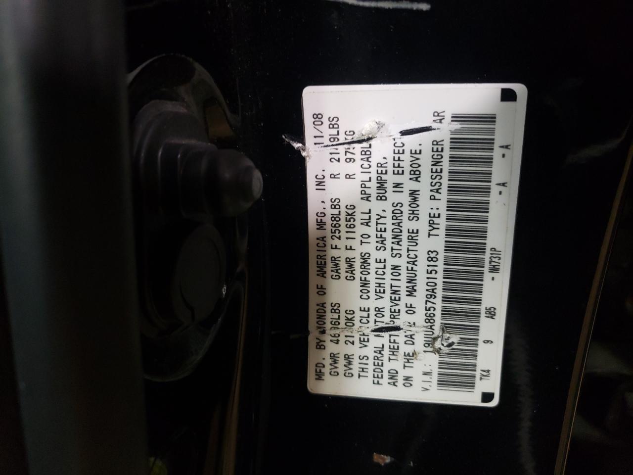 2009 Acura TL VIN 19UUA86579A015183 Copart auction photo, side damage thumbnail 12