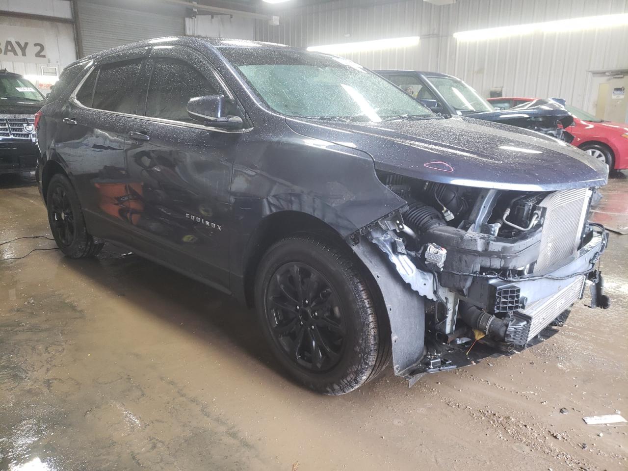 2018 Chevrolet Equinox VIN 3GNAXJEV7JS503830 Copart auction photo, front end / side damage thumbnail 4