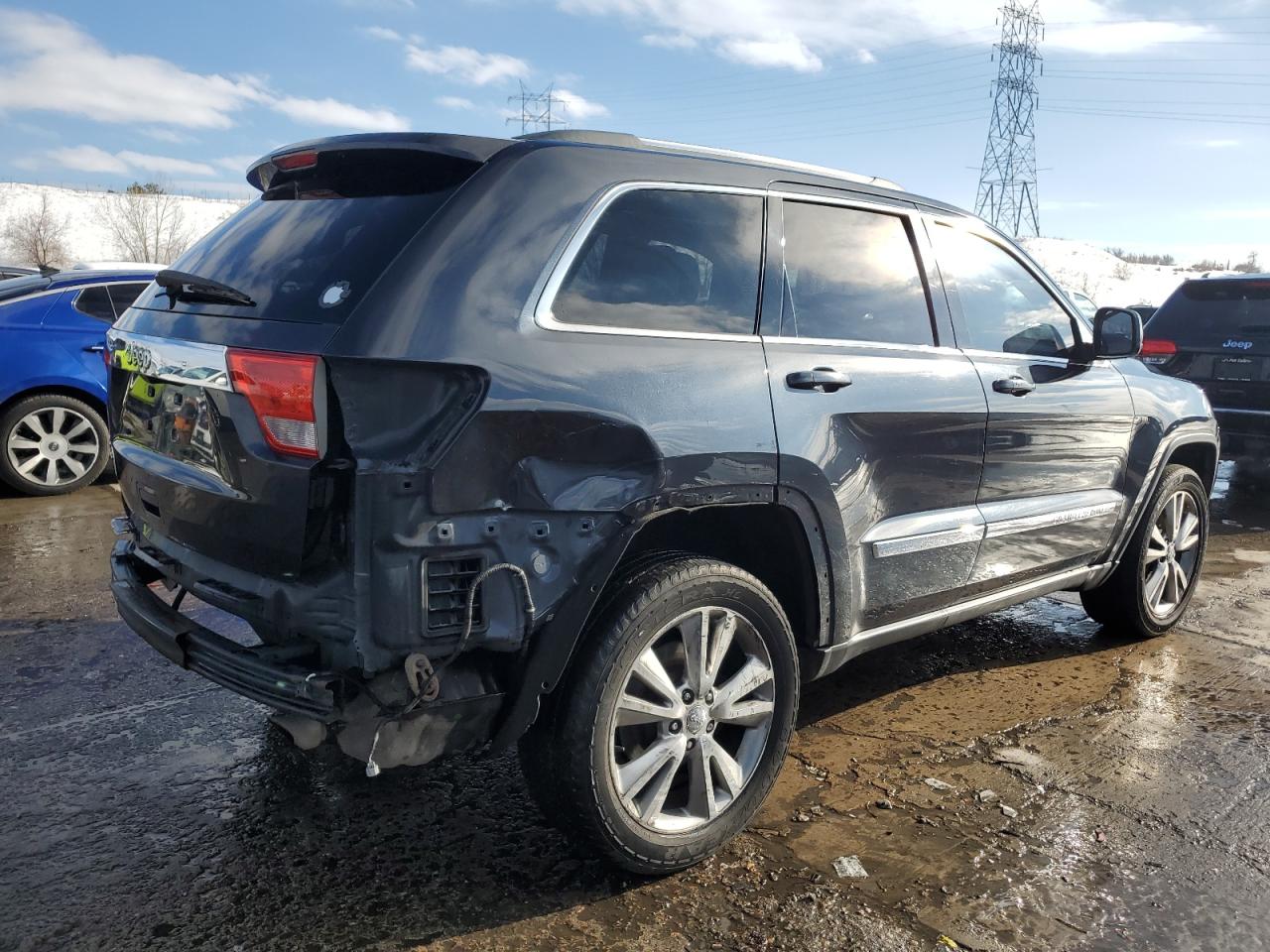 2013 Jeep Grand Cherokee VIN 1C4RJFAG0DC557675 Copart auction photo, hail / rear end damage thumbnail 3
