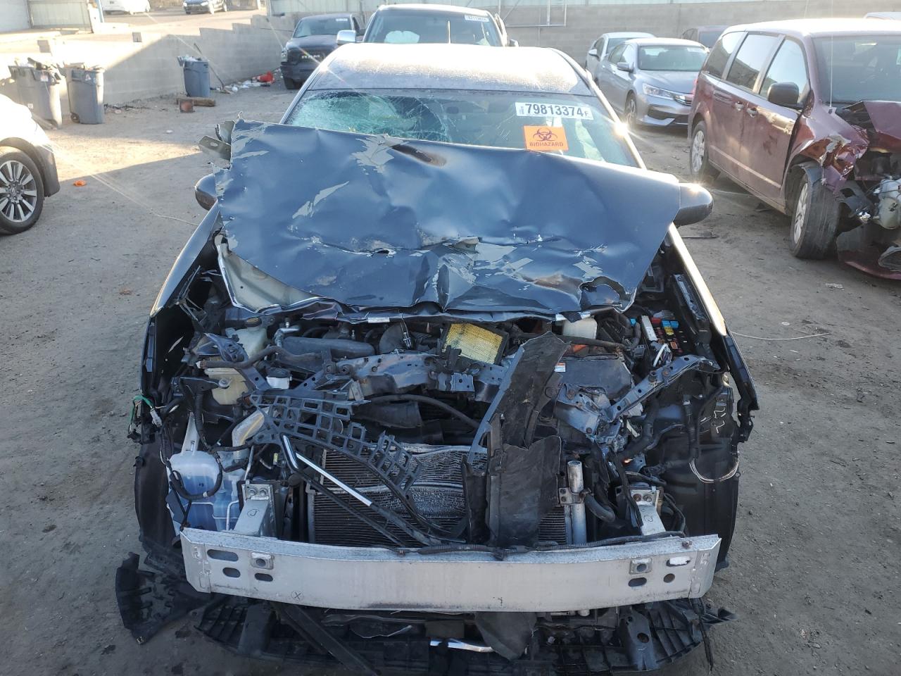 2013 Toyota Prius VIN JTDZN3EU1D3272759 Copart auction photo, front end / side damage thumbnail 5