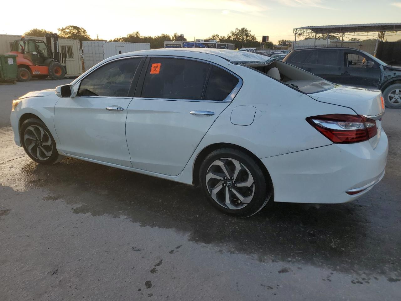 2017 Honda Accord VIN 1HGCR2F74HA087203 Copart auction photo, top/roof damage thumbnail 2