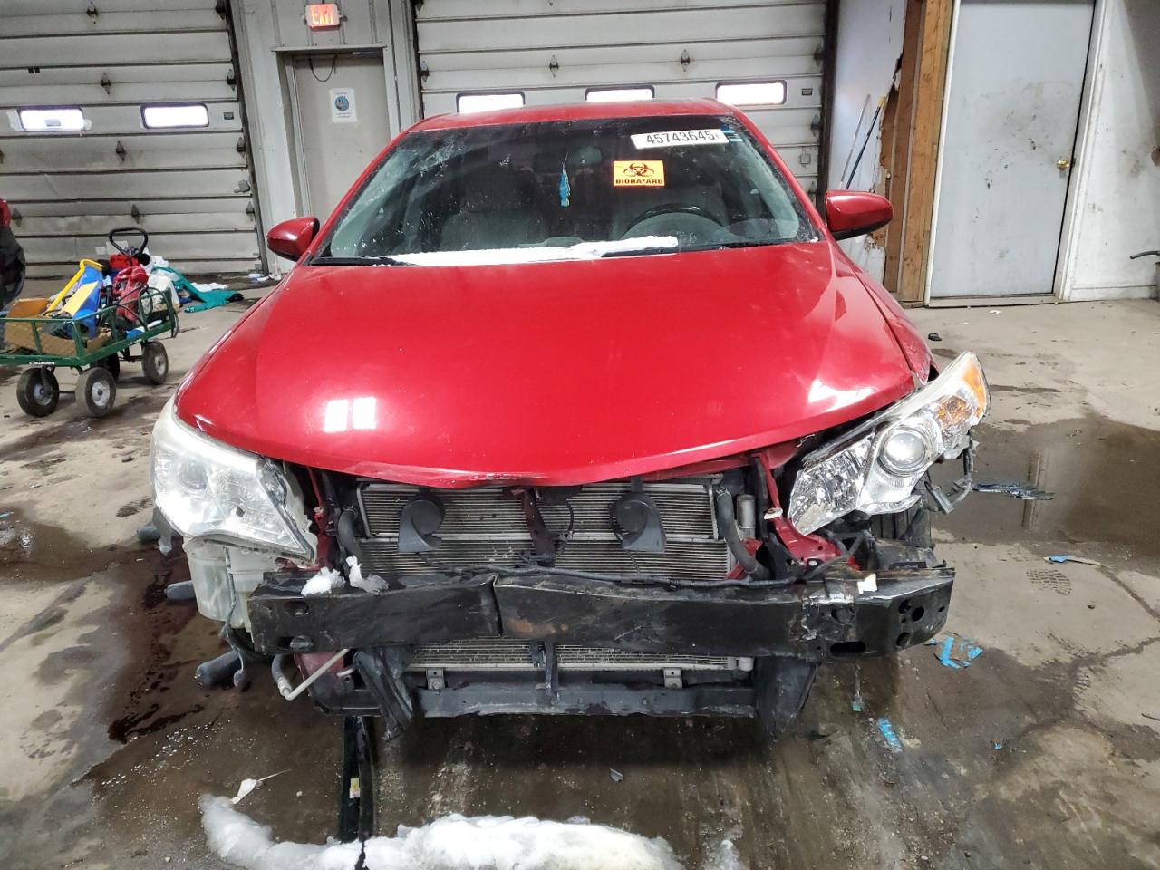 2014 Toyota Camry VIN 4T1BD1FK1EU134264 Copart auction photo, front end damage thumbnail 5
