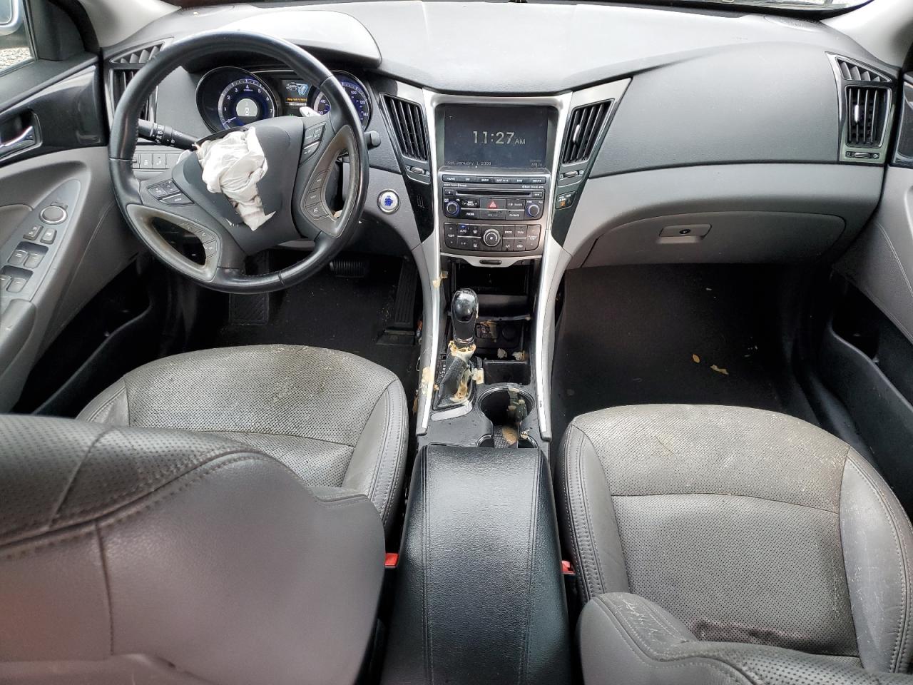 2014 Hyundai Sonata VIN 5NPEC4ACXEH914747 Copart auction photo, front end / side damage thumbnail 8