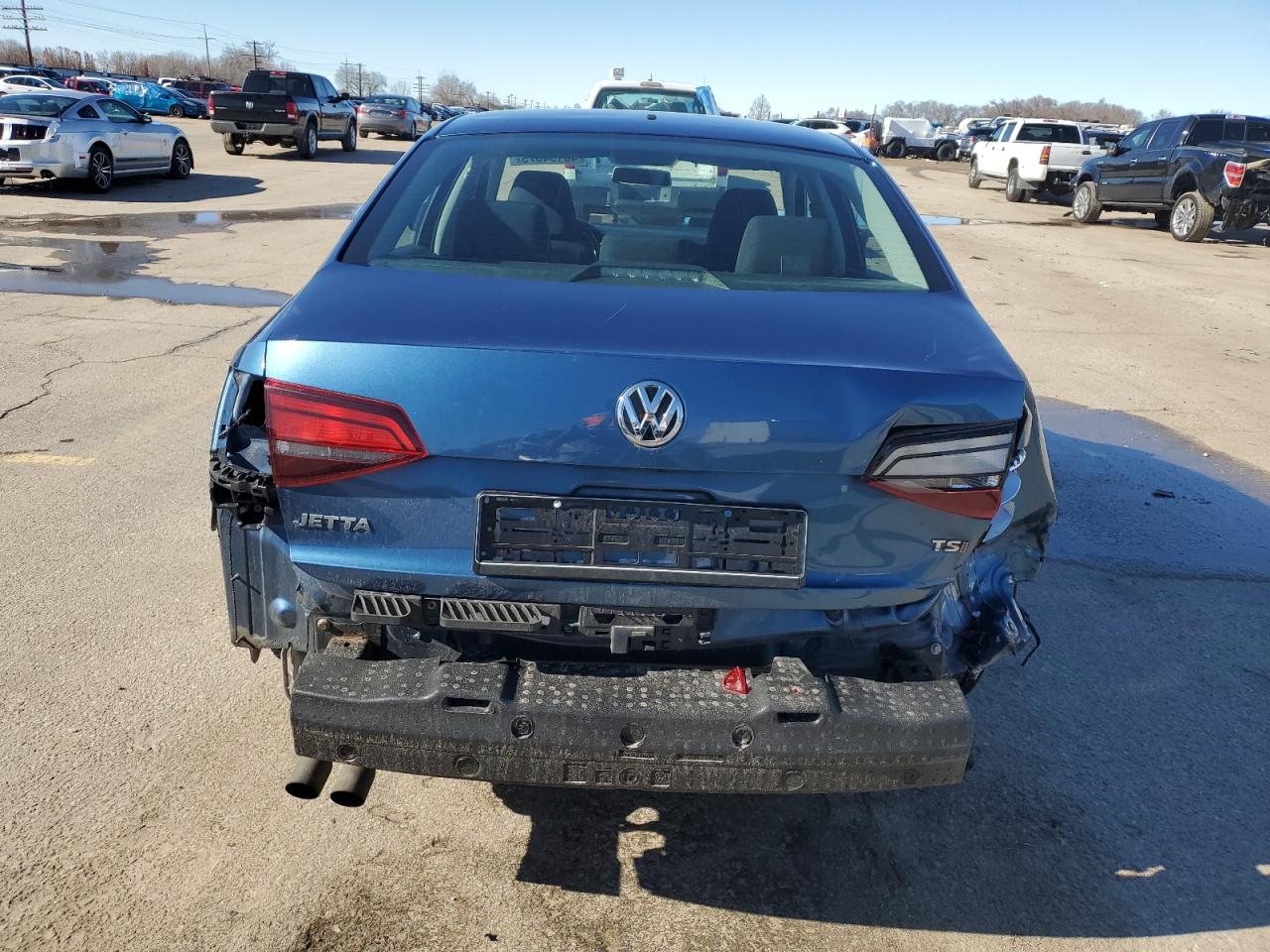 2017 Volkswagen Jetta VIN 3VW2B7AJ2HM345457 Copart auction photo, rear end damage thumbnail 6