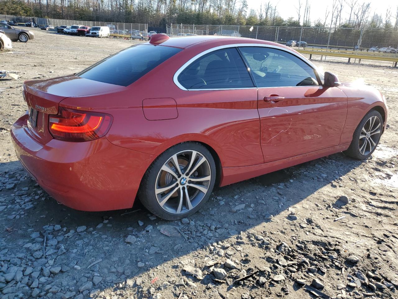 2016 BMW 2er VIN WBA1G9C55GV726085 Copart auction photo, rear end / undercarriage damage thumbnail 3