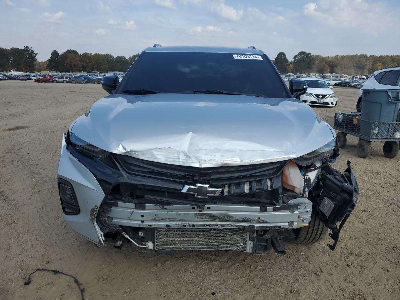 2020 Chevrolet Blazer VIN 3GNKBCRS1LS623057 Copart auction photo, front end / minor dent/scratches damage thumbnail 5