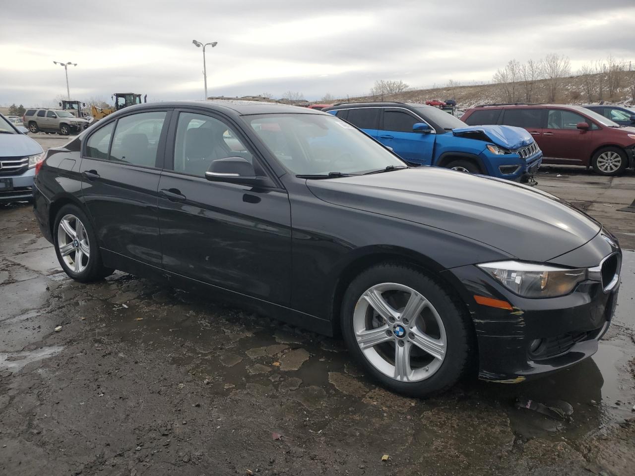 2014 BMW 3er VIN WBA3C3C59EPV90529 Copart auction photo, rear end / front end damage thumbnail 4