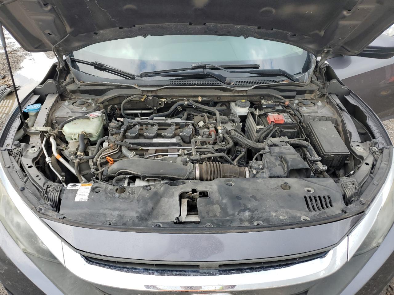 2018 Honda Civic VIN 19XFC1E34JE001557 Copart auction photo, undercarriage / rear end damage thumbnail 12