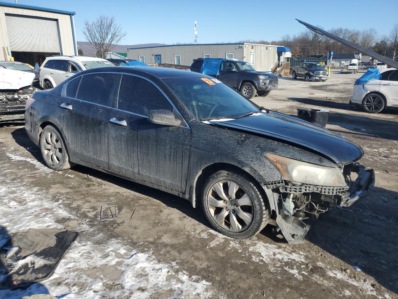 2010 Honda Accord VIN 1HGCP3F8XAA025024 Copart auction photo, front end / side damage thumbnail 4