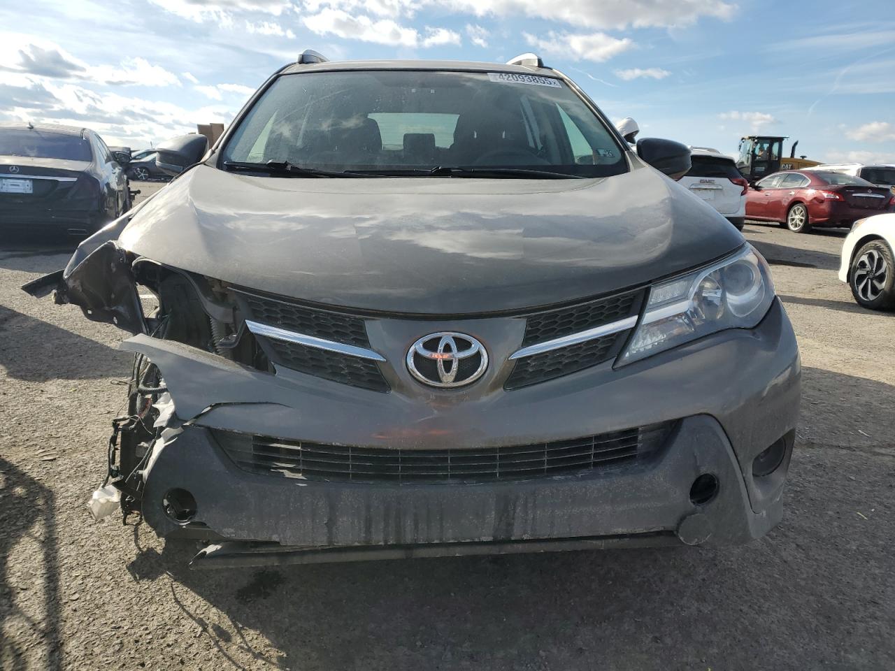 2014 Toyota RAV 4 VIN JTMBFREV2ED085973 Copart auction photo, front end damage thumbnail 5