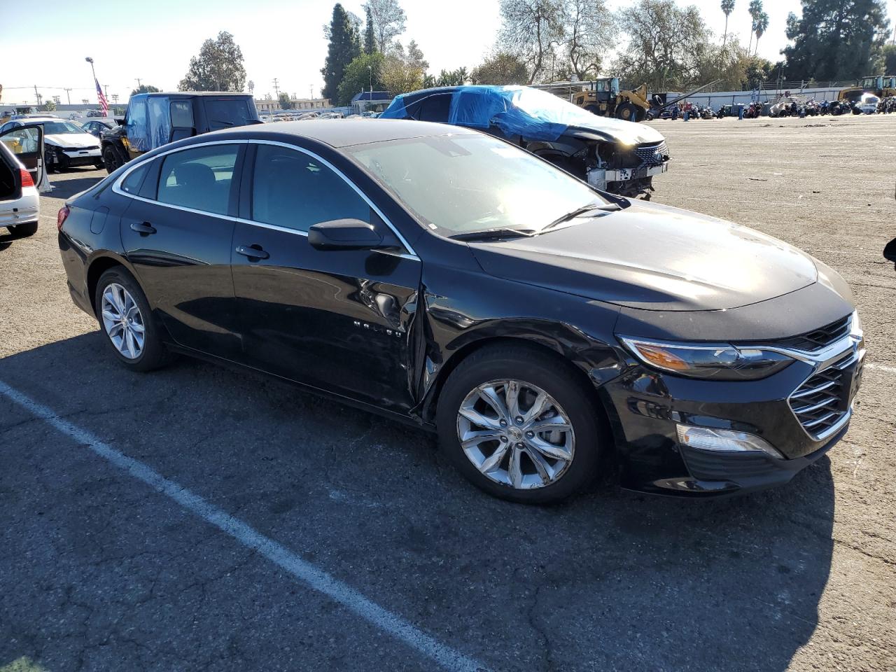 2023 Chevrolet Malibu VIN 1G1ZD5ST4PF186108 Copart auction photo, front end / side damage thumbnail 4