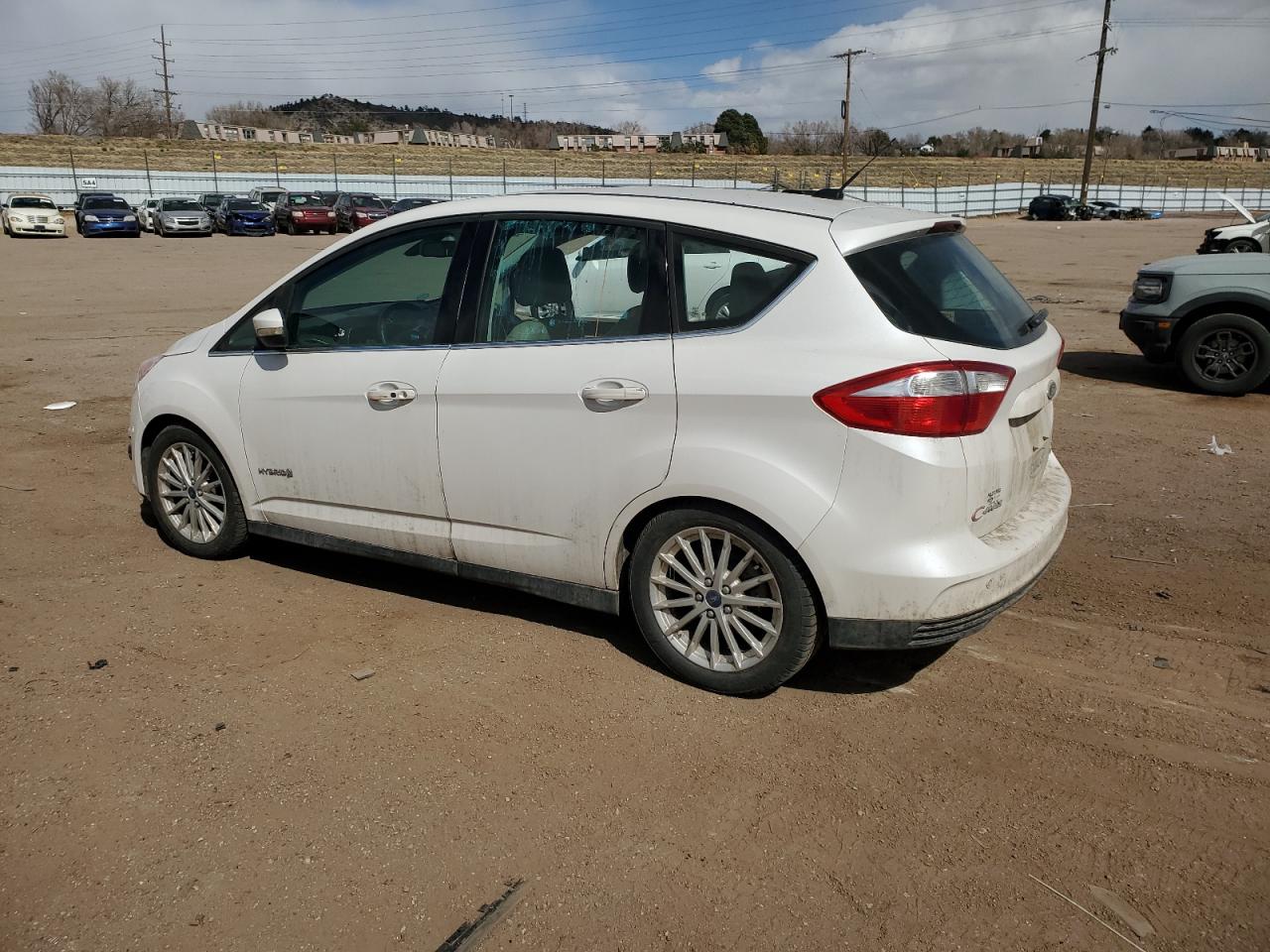 2013 Ford C-MAX VIN 1FADP5BU4DL552346 Copart auction photo, side / rear end damage thumbnail 2